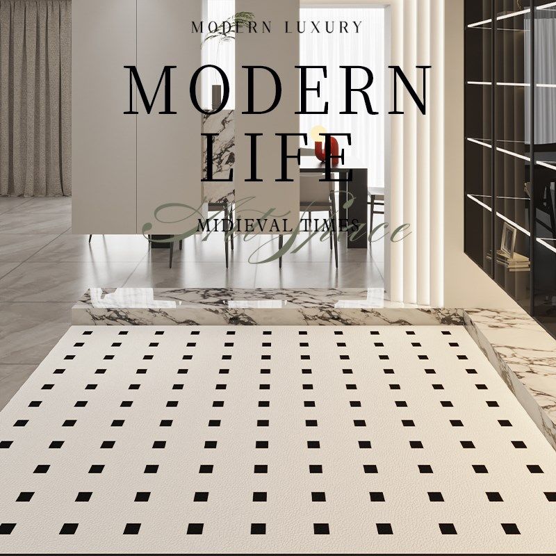 入户门地垫门口防滑垫可裁剪可定制脚垫奶油风进门垫免洗可擦地毯