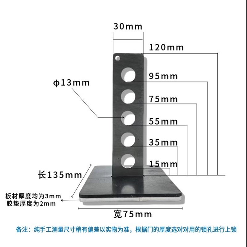 304不锈钢T字型牌玻璃门锁双门单门商铺大门防盗办公室推拉门锁
