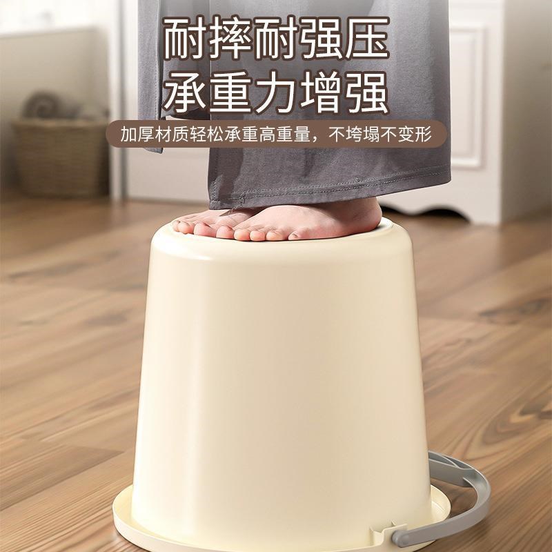 学生宿舍专用水桶塑料桶大容量可携式洗衣储水桶加厚圆桶大号洗澡
