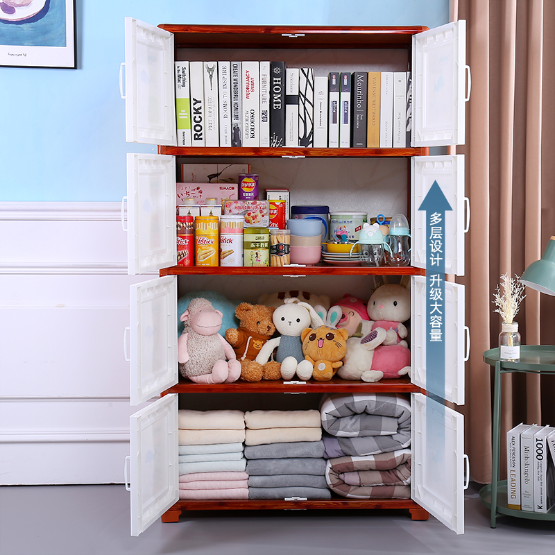 放棉被的衣柜简易双开门85面宽铝合金家用卧室大储物柜儿童收纳柜
