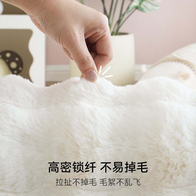 地毯女孩卧室ins风主卧床边垫加厚毛绒地垫房间全铺床前床下脚垫