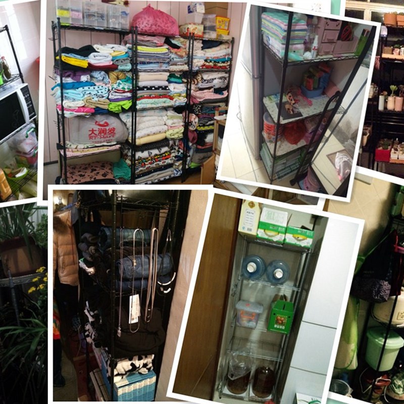 厨房客厅置物架收纳架多层落地金属置地架子储物架整理架私人定制