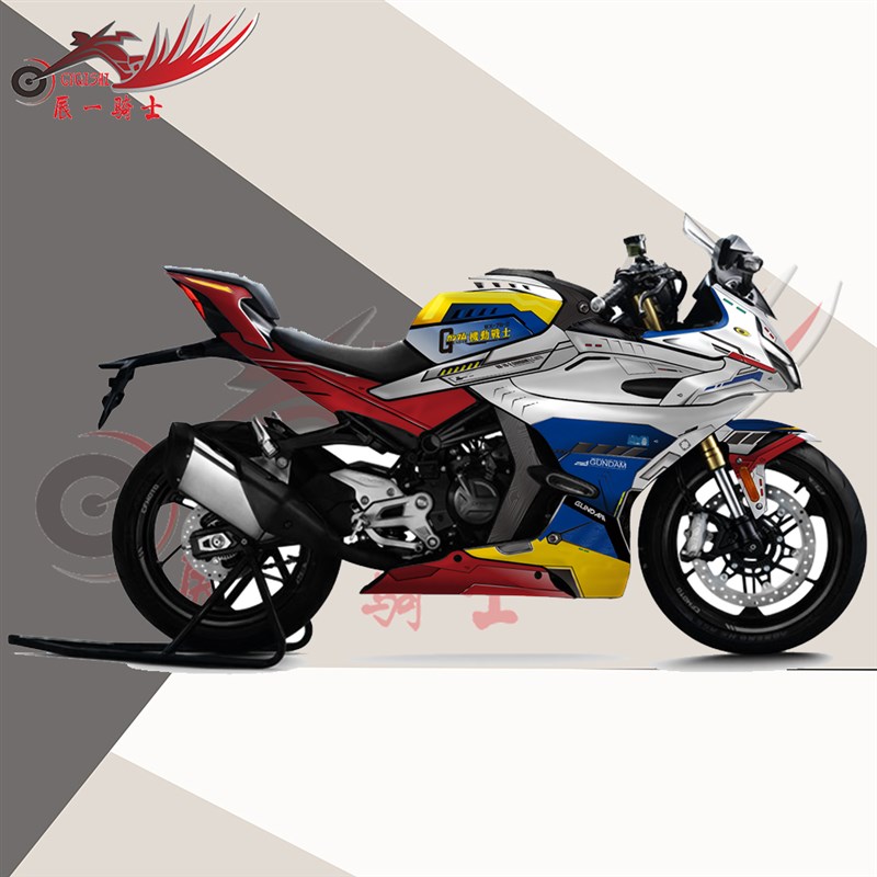 定制春风SR450贴花改装贴纸防水全车贴膜版画车身贴防刮贴纸拉花