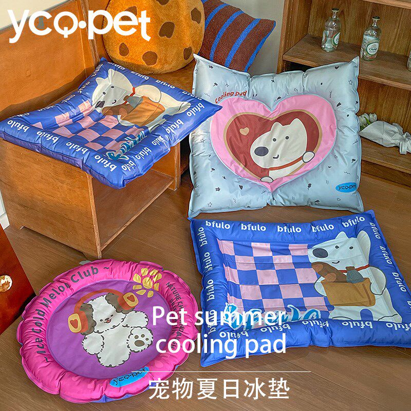 宠物冰垫b狗垫子可爱卡通宠物凉垫夏天睡垫猫咪降温凉窝凉感狗窝