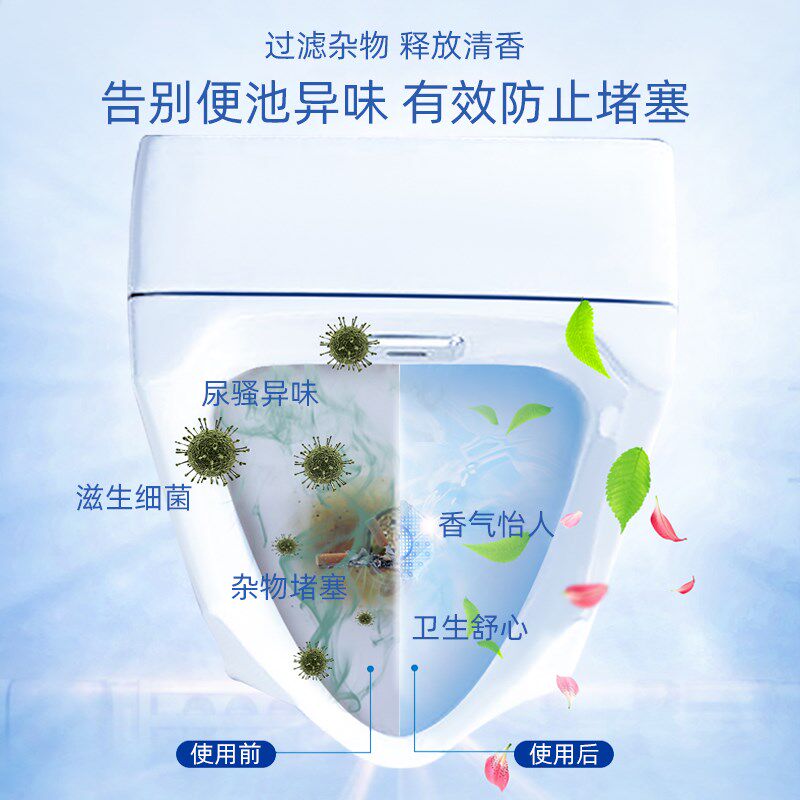小便池除臭过滤网尿斗芳香球卫生间去异味香片厕所小便器防溅香块