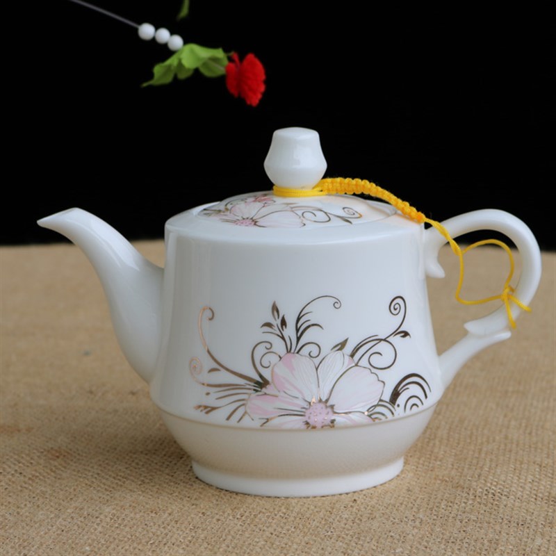 家用陶瓷茶壶小号400毫升 过滤壶 泡茶壶功夫茶具手抓把壶包邮