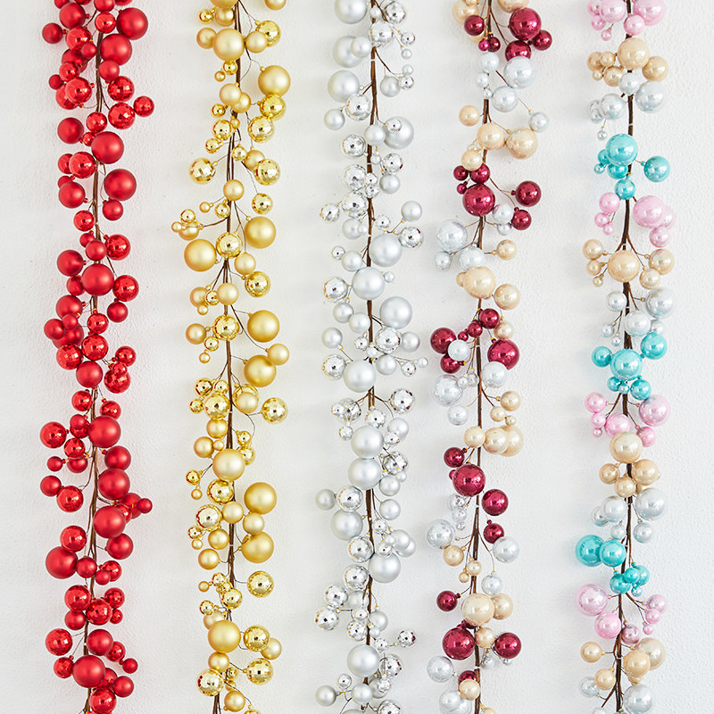 圣诞节装a饰品亮光球吊饰球挂件串球门饰氛围场景布置节日装扮用