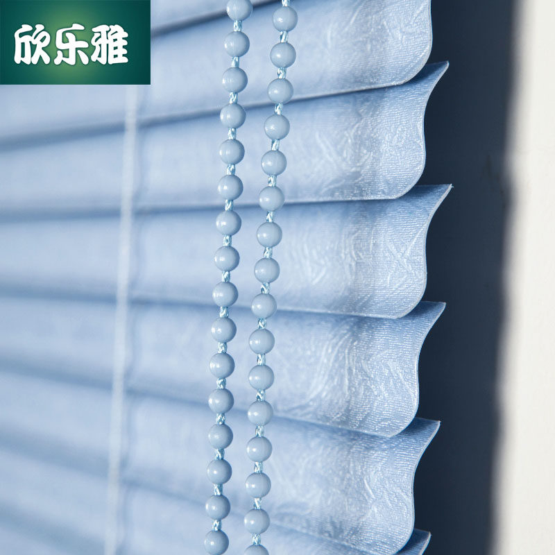 苏州 PVC百叶窗帘手拉式升降拉珠厨房卫生间厕所遮光防水防霉包邮