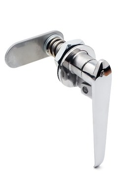 MS323把手锁带挂304不锈钢执手锁配电柜控制中柜门开关柜门锁加厚