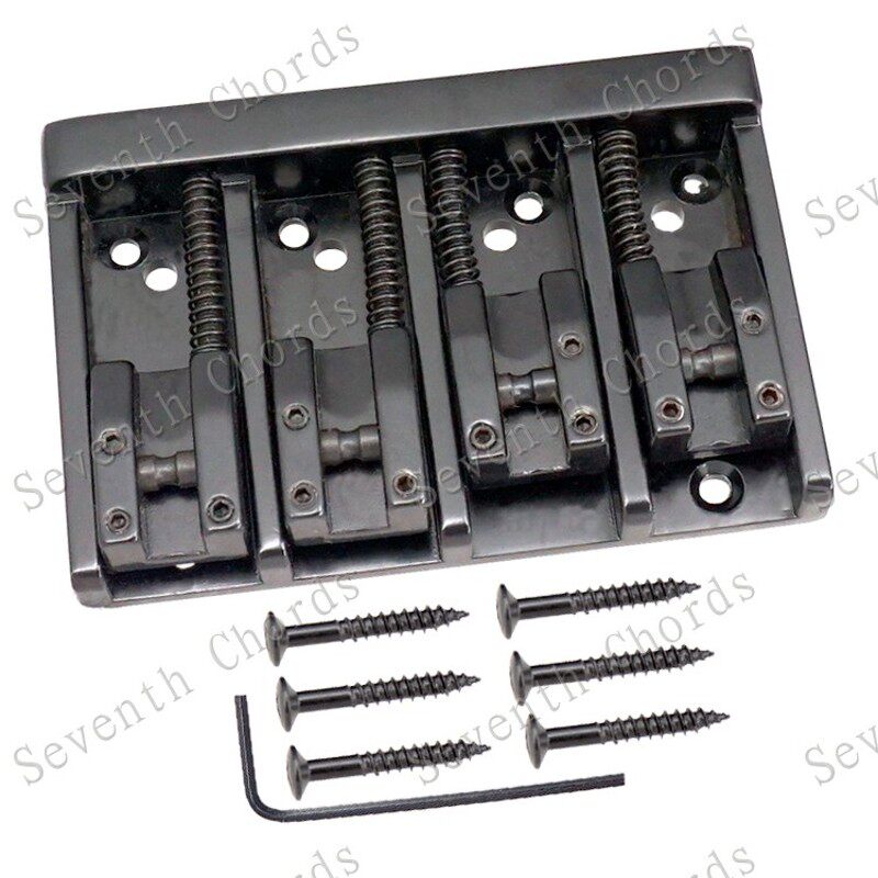 滚珠弦码四弦电贝司琴桥拉弦板四弦贝斯BFass弦桥拉弦板 BA1015