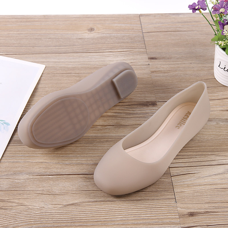 雨鞋女款时尚胶鞋果冻鞋浅口低帮单鞋沙滩鞋防滑防水塑料凉鞋水鞋