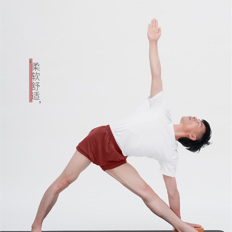 艾扬格Life 新款白T红裤瑜伽习练服 男 班服 20套起可订制logo