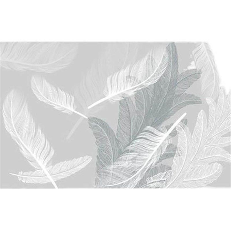 电视背景墙壁纸客厅卧室墙布壁布羽毛定制壁画影视墙简约网红墙纸