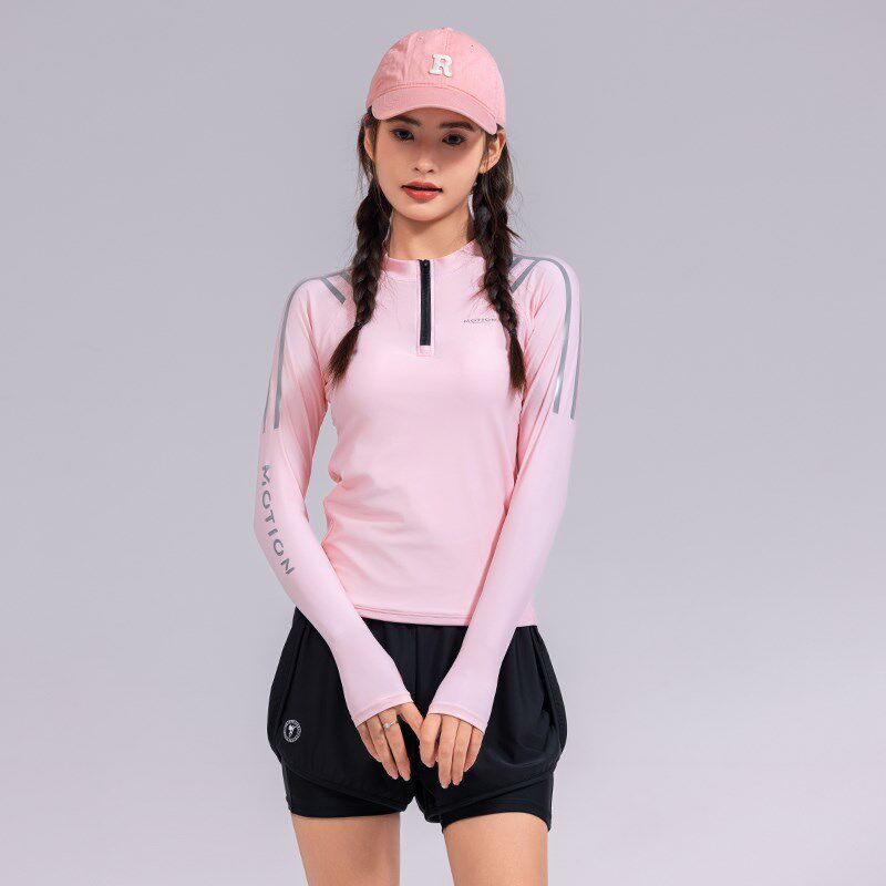 泳衣分体新款长袖长裤微胖大码女士平角五分裤潜水冲浪服套装温泉