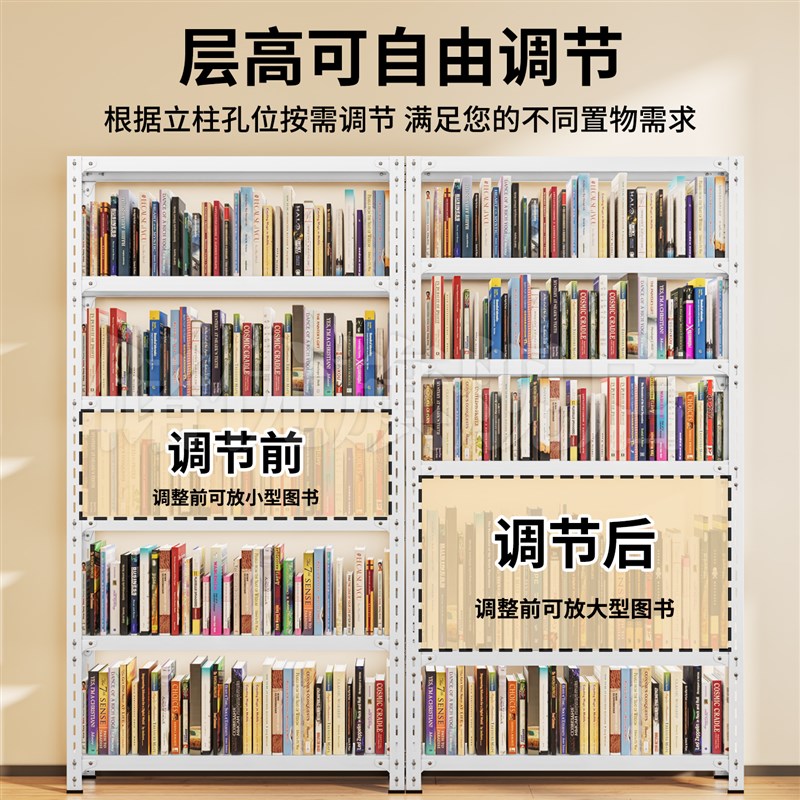门后置物架窄架20cm宽可定制夹缝转角一体靠墙落地式书架储物铁架