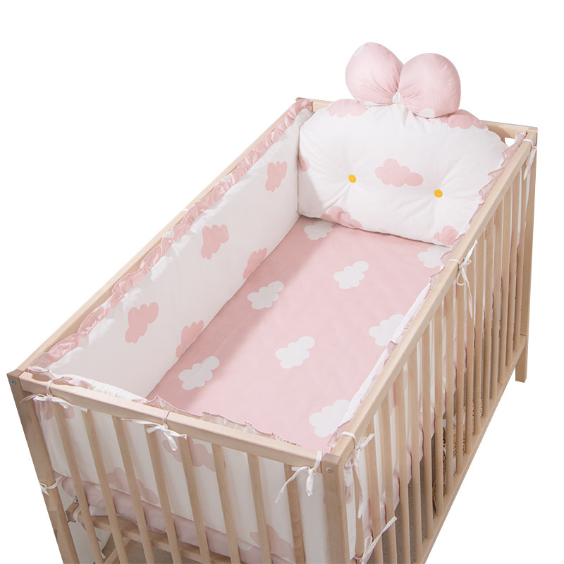 婴儿床围栏软包a类拼接床床围挡三件套宝宝新生儿童护栏防撞挡布