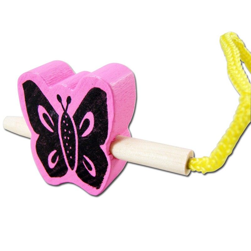 木质水果动物串珠玩具积木宝宝大号穿线穿珠子1-3岁儿童益智玩具