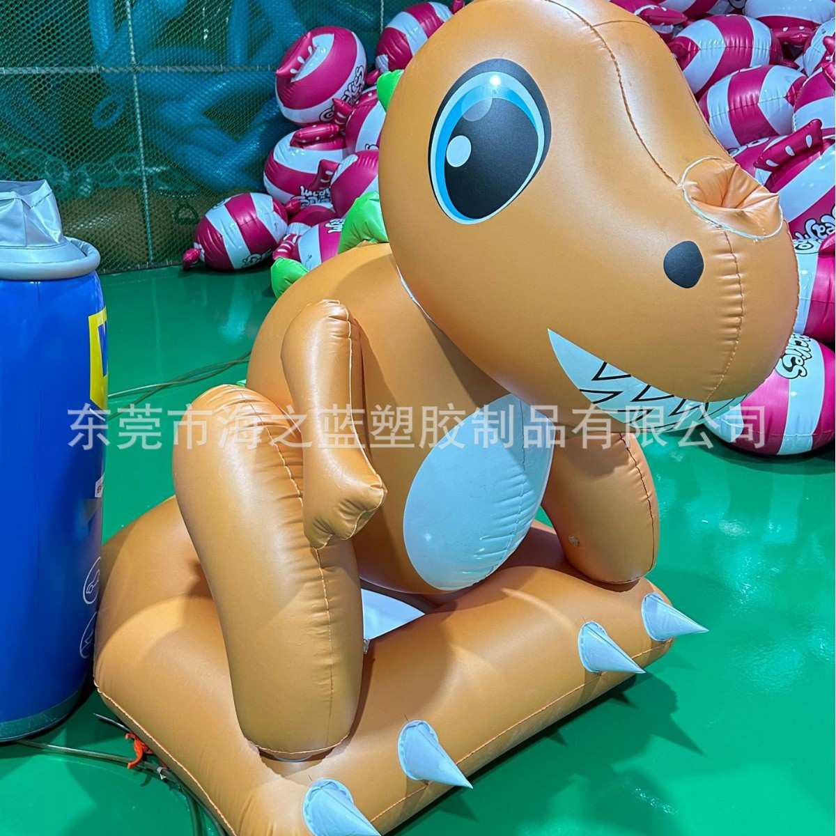 PVC充气恐龙玩具 儿童充气卡通皮货恐龙 卡通龙玩具模型
