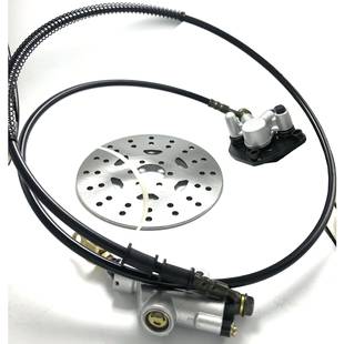 改装四轮漂移电动卡丁车配件1.55米油管脚刹泵卡钳刹车泵碟刹总成