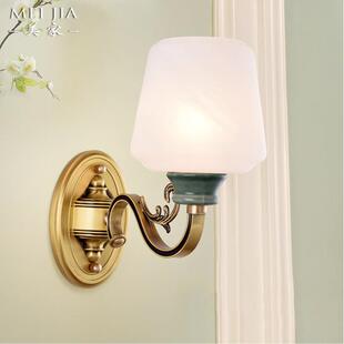 美欧全铜卧室客厅壁灯美式简约阳台楼梯客房房间过道壁灯家用灯具