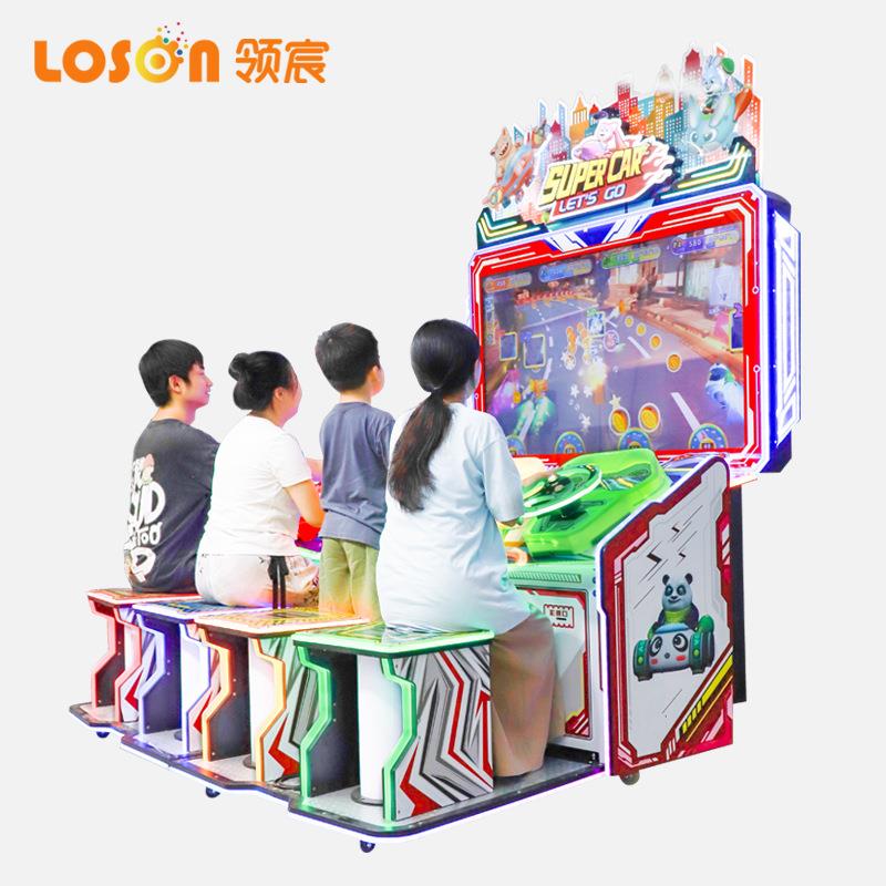 新款4人模拟赛车儿童乐园亲子互动飞翔赛车大型电玩城设备游戏机