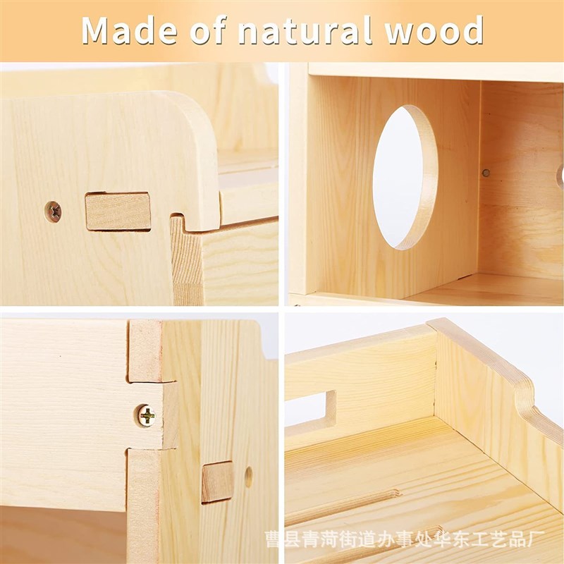 欧式家居台面收纳盒电脑床头边电缆线整理盒实木插排插座储物盒