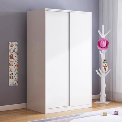 全实木衣柜家用卧室出租房小户型推拉门衣橱40cQm儿童收纳柜子简