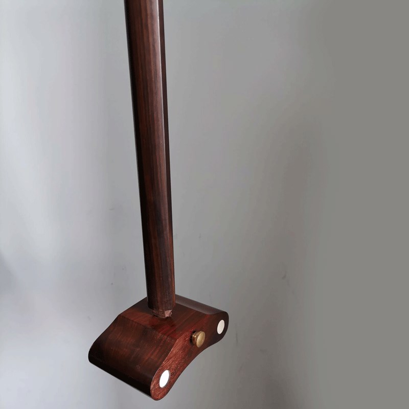 秦腔板胡杆老红木板胡杆专业秦腔板胡杆子带腰码底座乐器配件