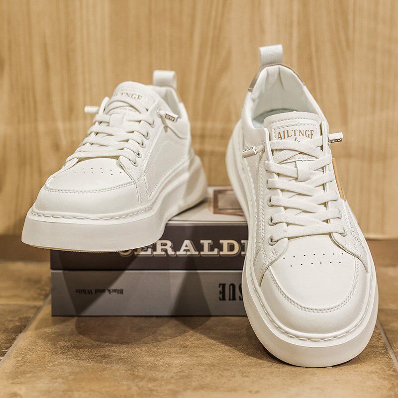 免系鞋带男鞋夏季透气薄款网孔小白鞋男款高级感一脚蹬休闲板鞋男