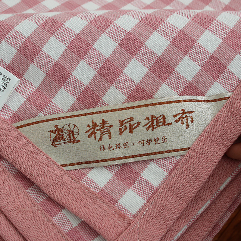 超厚~老粗布床单凉席三件套加厚夏天用的床单夏季凉感不跑床