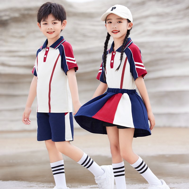幼儿园园服春秋冬装枣红棒球运动三件套装小学生校服英伦儿童班服