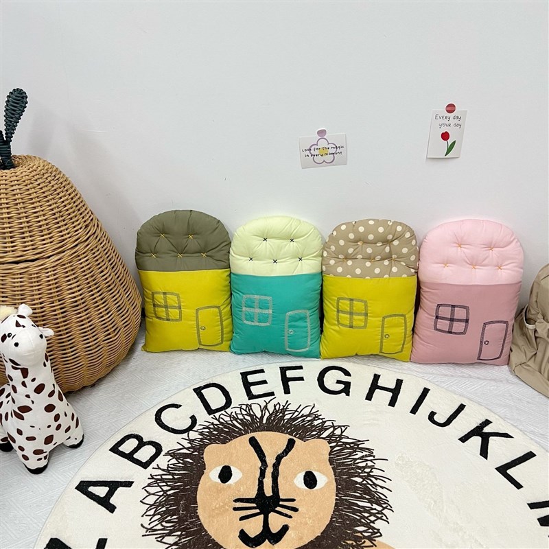 ins风床围婴儿床纯棉小房子防撞软包儿童宝宝拼接床护栏靠枕围栏