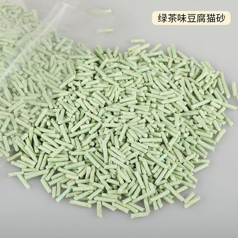 猫砂豆腐砂雷宠豆腐猫砂除臭无尘去味6L装结团可冲厕所绿茶味原味