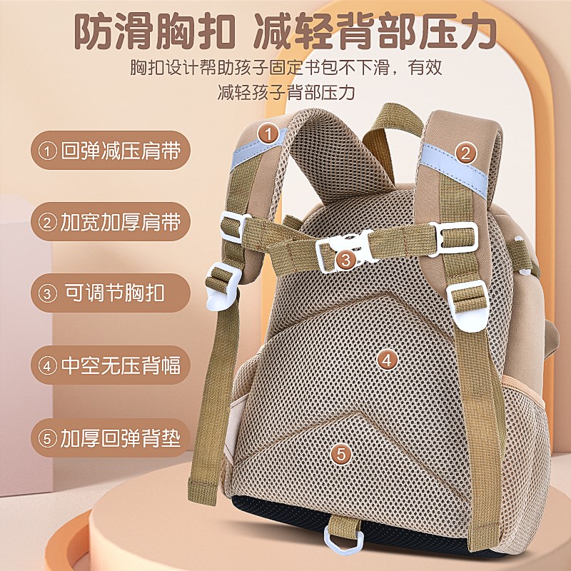 幼儿园卡通书包1-3-6岁儿童背包大中小班轻便潜水料小水桶包双肩
