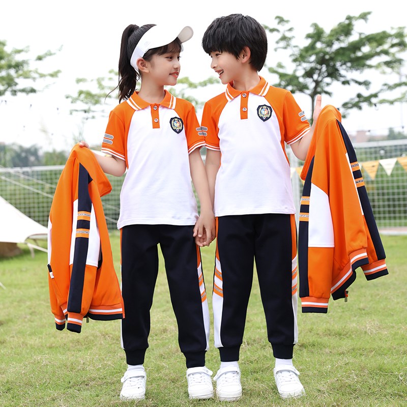 中小学生校服春秋装三件套儿童班服套装秋季运动会服装幼儿园园服