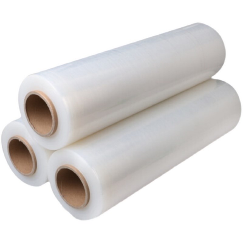 50cm缠绕膜PE拉伸膜包装膜保护塑料薄膜透明工业保鲜膜大卷打包膜