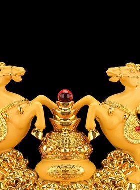 马摆件招财生肖马客厅玄关办公室桌面装饰乔迁开业礼品马到成功