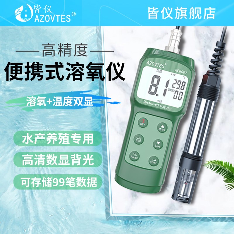 溶氧检测仪溶解氧水氧量测定仪养殖测氧仪检测器监测仪鱼塘