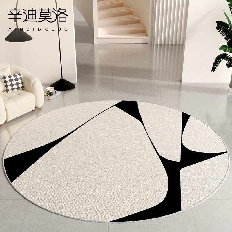 圆形地毯客厅沙发吊篮电脑椅地垫书房转椅卧室床边毯防滑隔音脚垫