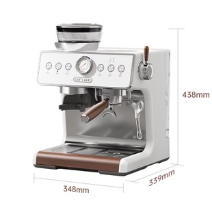 露茉Pro意式研磨一体咖啡机双锅炉轻商用家用半自动[送压粉底座]