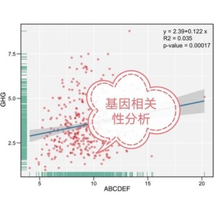 曲线拟合直线拟合数据分析相关性分析生信医学R语言画图
