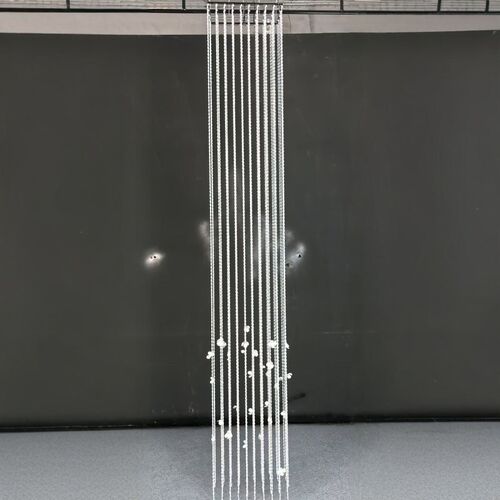 婚庆成品亚克力留恋吊顶花瓣水晶珠帘背景装饰韩式酒店婚礼堂道具