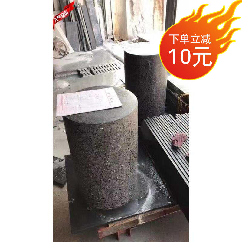 水磨石圆柱茶几展示台人造大理石各彩色桌面台面大板材料手工定制