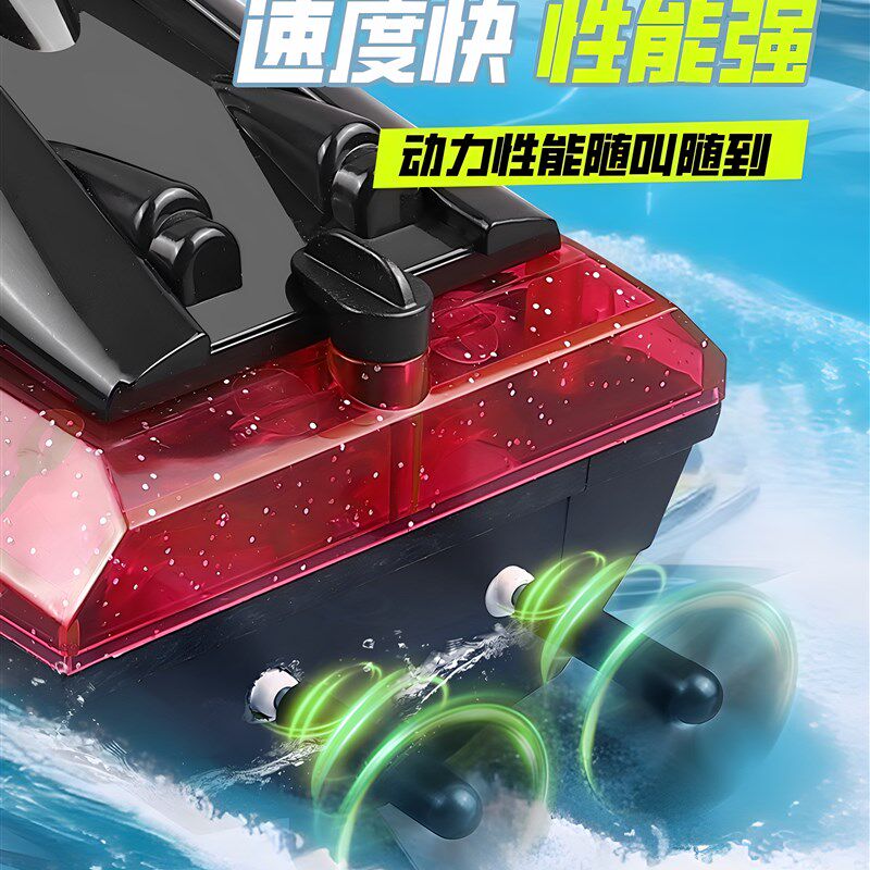 2025新型遥控船水上高速快艇电动男孩儿童玩具船模型可下水