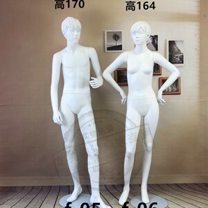 青少年模特道具小男人小女人全身人体橱窗校服展示少男少女道具