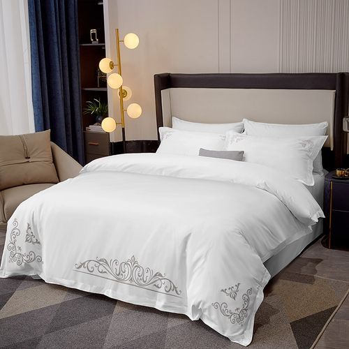酒店布草床上用品四件套民宿专用被褥被子七件套宾馆白色被芯被套