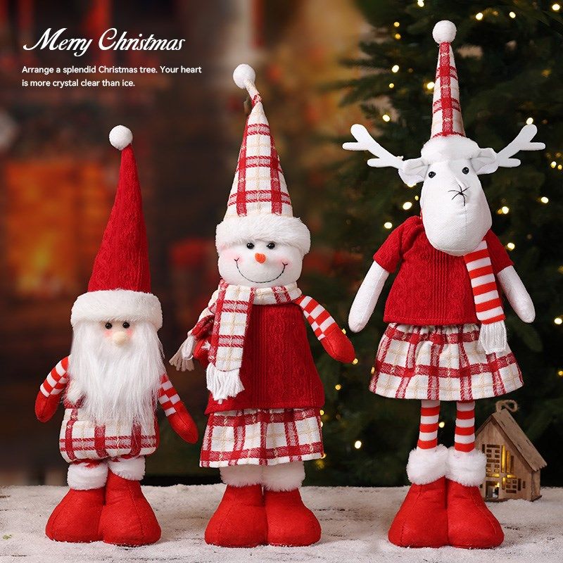 圣诞节装饰伸缩雪人老人麋鹿公仔玩偶摆件礼品新款圣诞树下配件,节庆用品/礼品,圣诞装饰品,淘宝优惠券,粉丝福利购,淘宝优惠卷