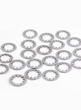 普贤 304不锈钢内齿锁紧垫圈DIN6797J弹簧钢多齿锁紧金属垫片垫圈