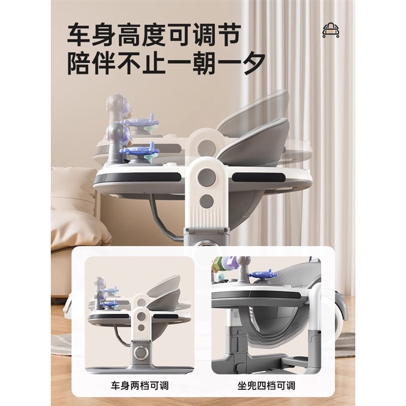 婴儿学步车防o型腿多功能可折叠宝宝起步车手推车6-18个月助步车
