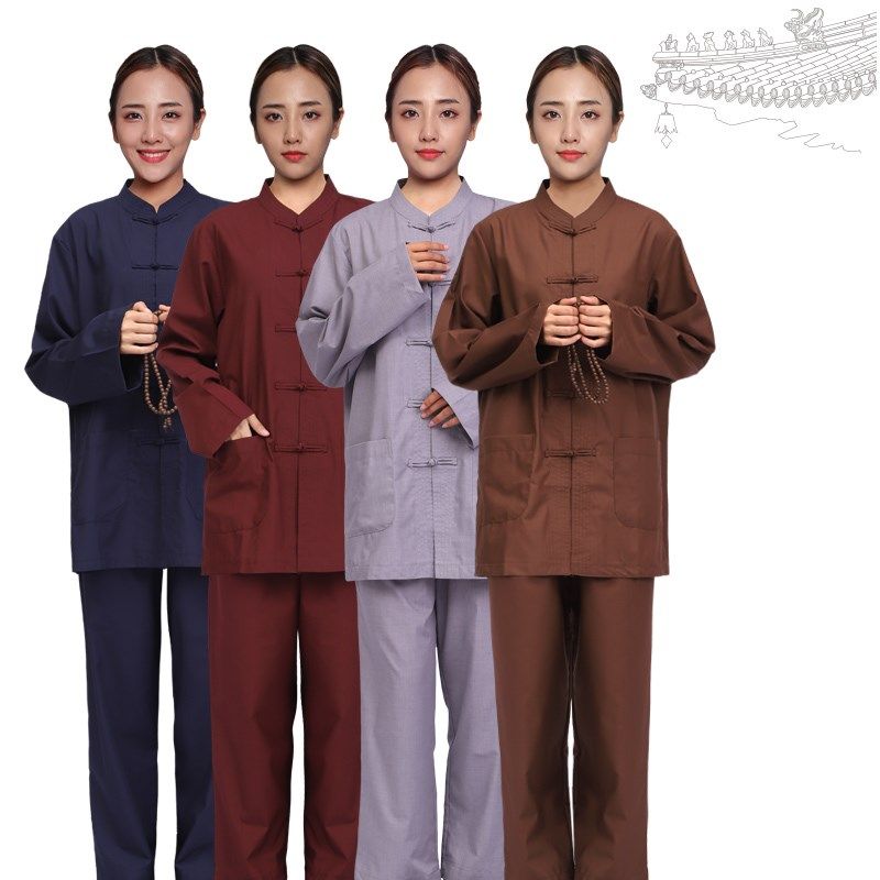 海青居士服女男款春夏季薄款朝山拜佛法会盘扣大码加肥禅修服套装,女装/女士精品,民族服装/舞台装,淘宝优惠券,粉丝福利购,淘宝优惠卷